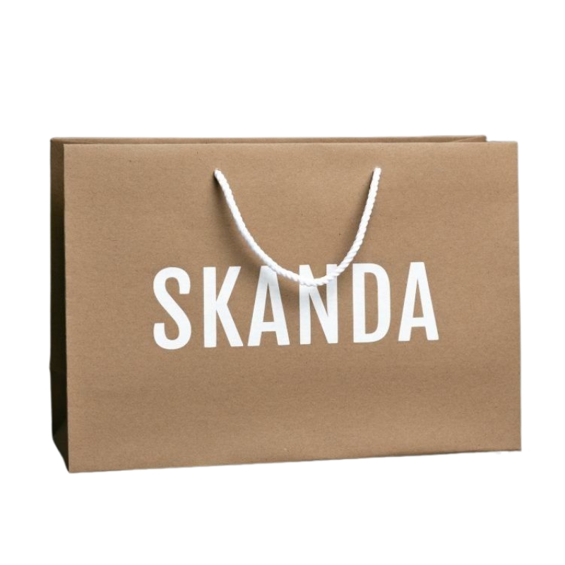 custom kraft shopping bags