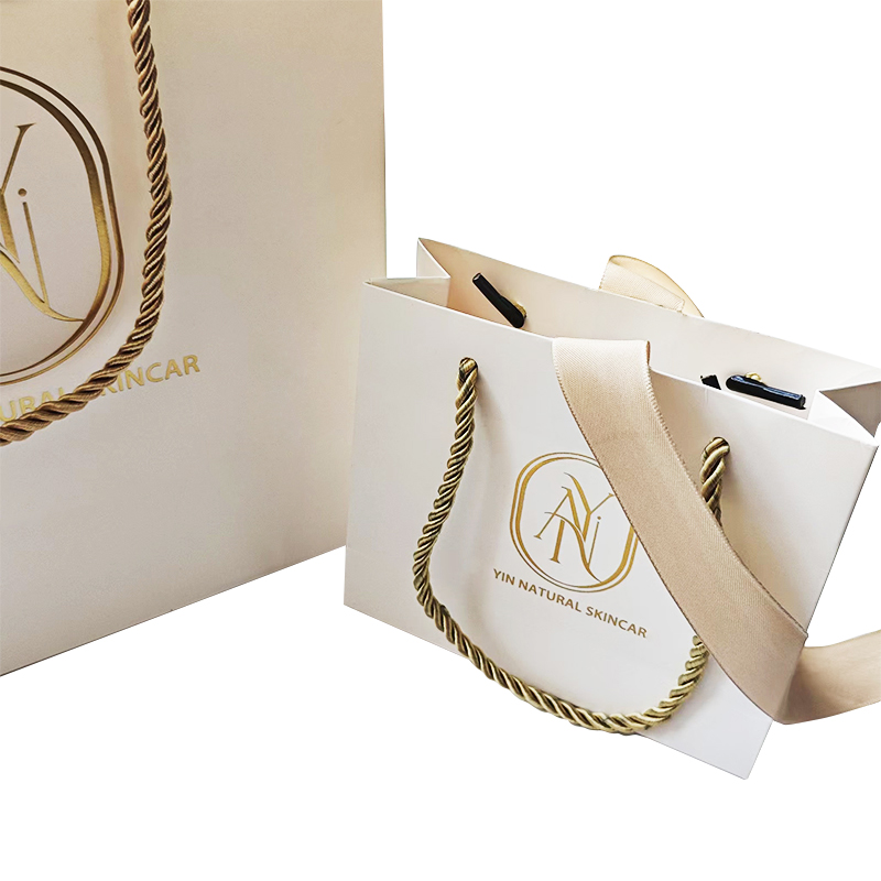 Custom gold printing paper bag