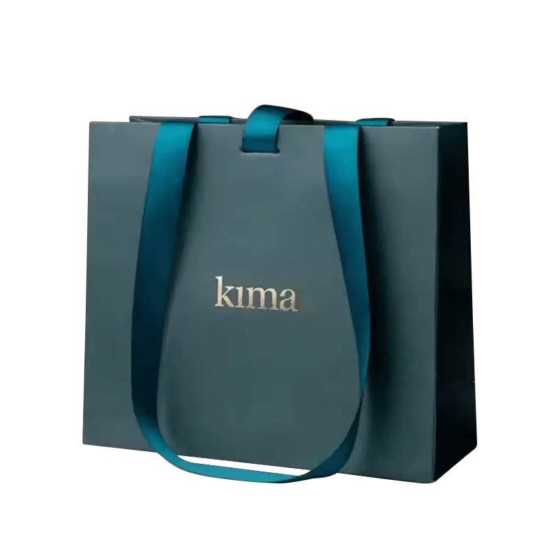 Luxury custom ribbon paper bag